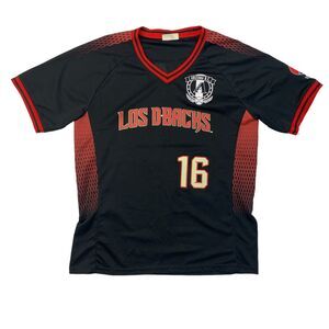 LOS D-BACKS Jersey Shirt Mens L Large Black Arizona Diamondbacks Pepsi Promo